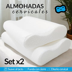 ¡OFERTA DEL MES! Almohada Ortopédica Cervical Set x 2