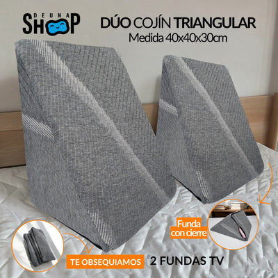 Cojines de televisión  Set x 2 TV + Obsequio 2 fundas