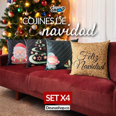 ¡OFERTA DE TEMPORADA! Set x 4 Cojines de Navidad 🎄