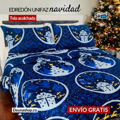 Edredón Unifaz Navidad Cama Doble 140x190cm  🎅