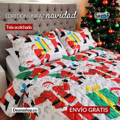 Edredón Unifaz Navidad Cama Doble 140x190cm Selecciona tu diseño favorito 🎅