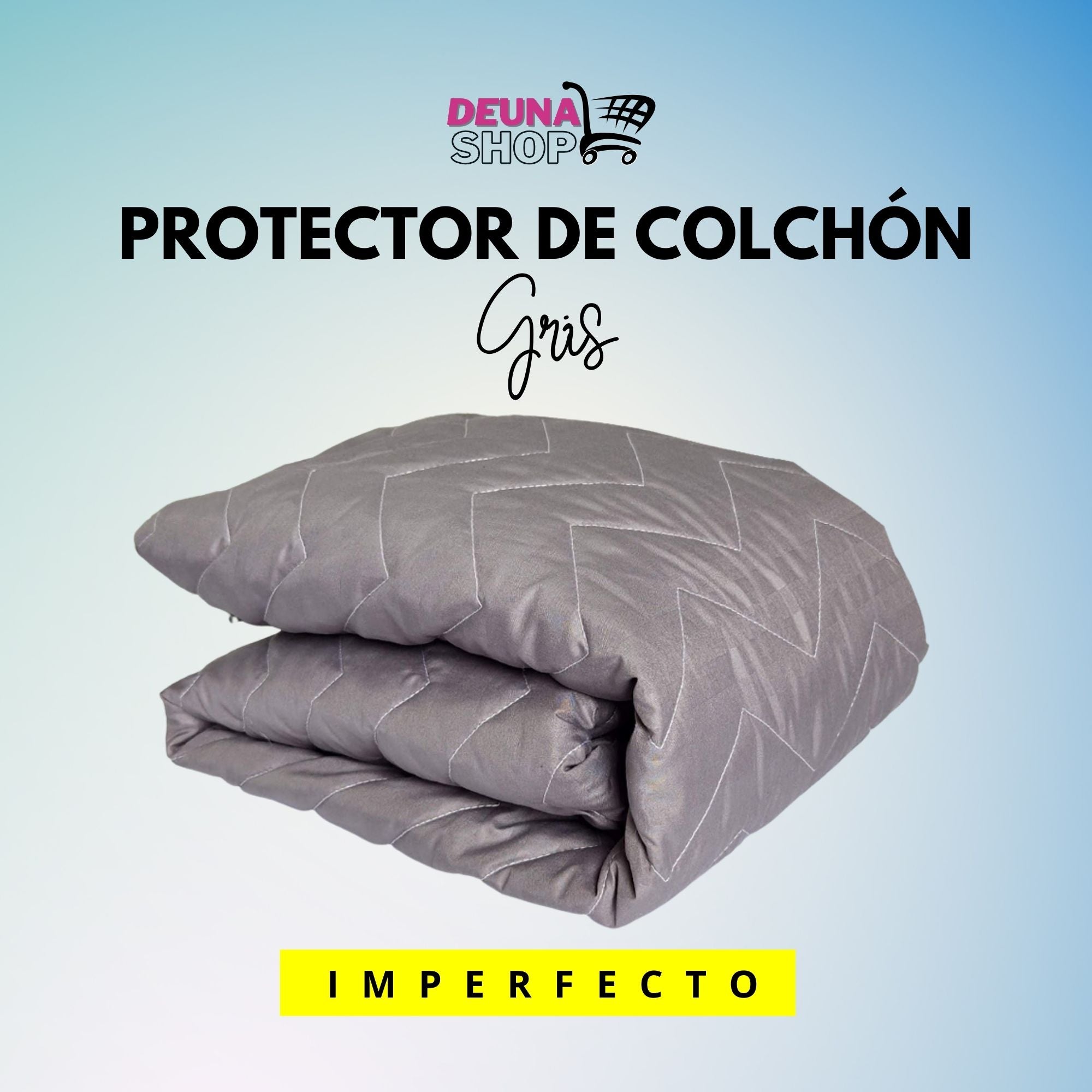 REMATE! Protector colchón IMPERFECTO color BLANCO – Tienda Deunashop